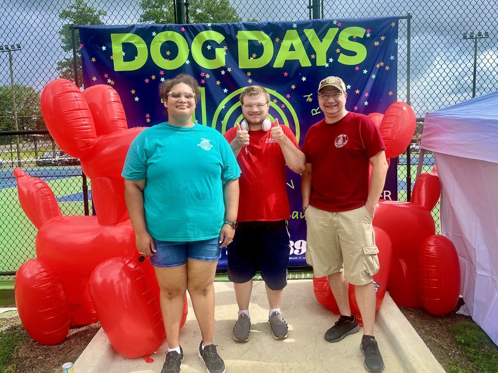 STEP UP members and liaison at Dog Days 5K Event.