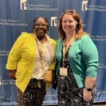 Tracy Coleman and Hope Woods at the 2025 National Alliance to End Homelessness Convention in Washington, D.C.