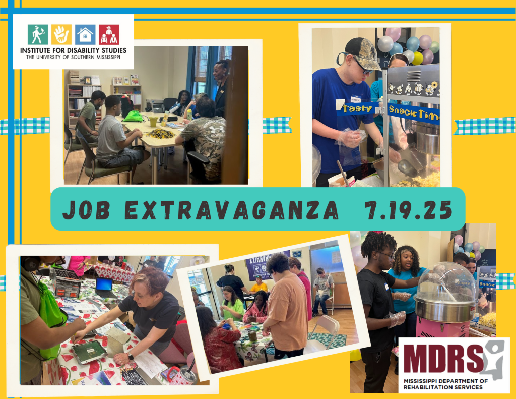Students participating in workstations at the July 19th Job Extravaganza on the MS Coast.