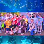 STEP UP members at the aquarium.